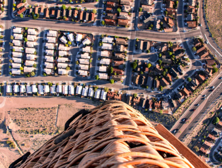 Volando los cielos de Alburquerque en un Globo