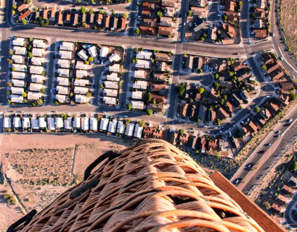 Volando los cielos de Alburquerque en un Globo