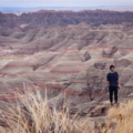 Fósiles en las montañas multicolores Badlands